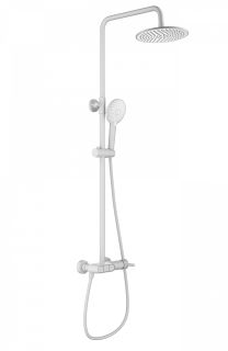 Душевая стойка Wonzon & Woghand Muse Corno WW-A30653-MW белый матовый